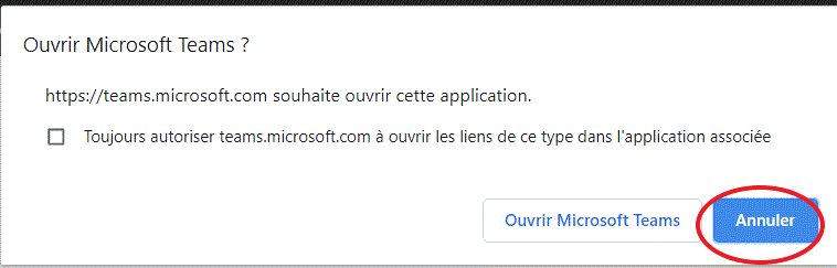 Cancel application opening